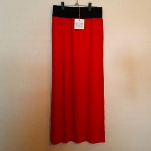 NWT Orange Maxi Skirt